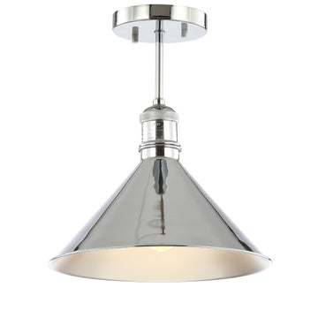 Nick 11" Metal LED Semi Flush Mount - JONATHAN Y